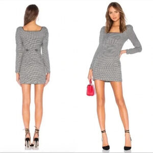 L’ACADEMIE checkered Lila mini dress